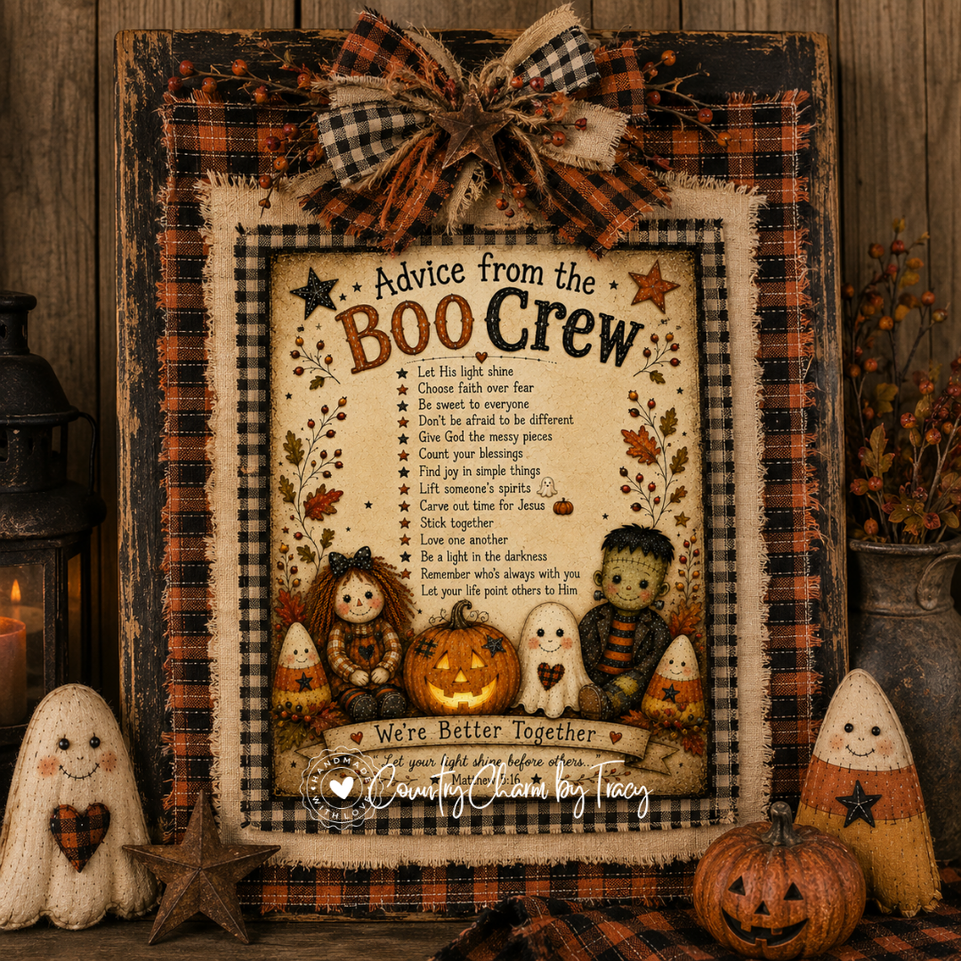 Advice from the Boo Crew - 8x10 PDF Printable | Instant Download