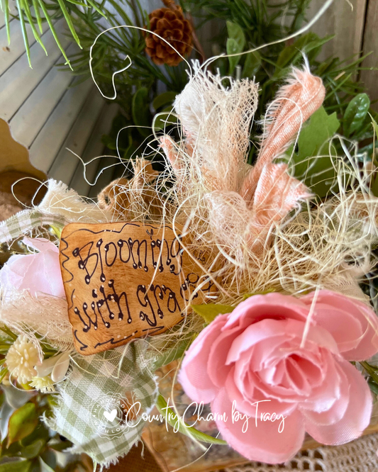 Blooming with Grace Garden Gate Block Shelf Sitter #4 – FREE SHIPPING