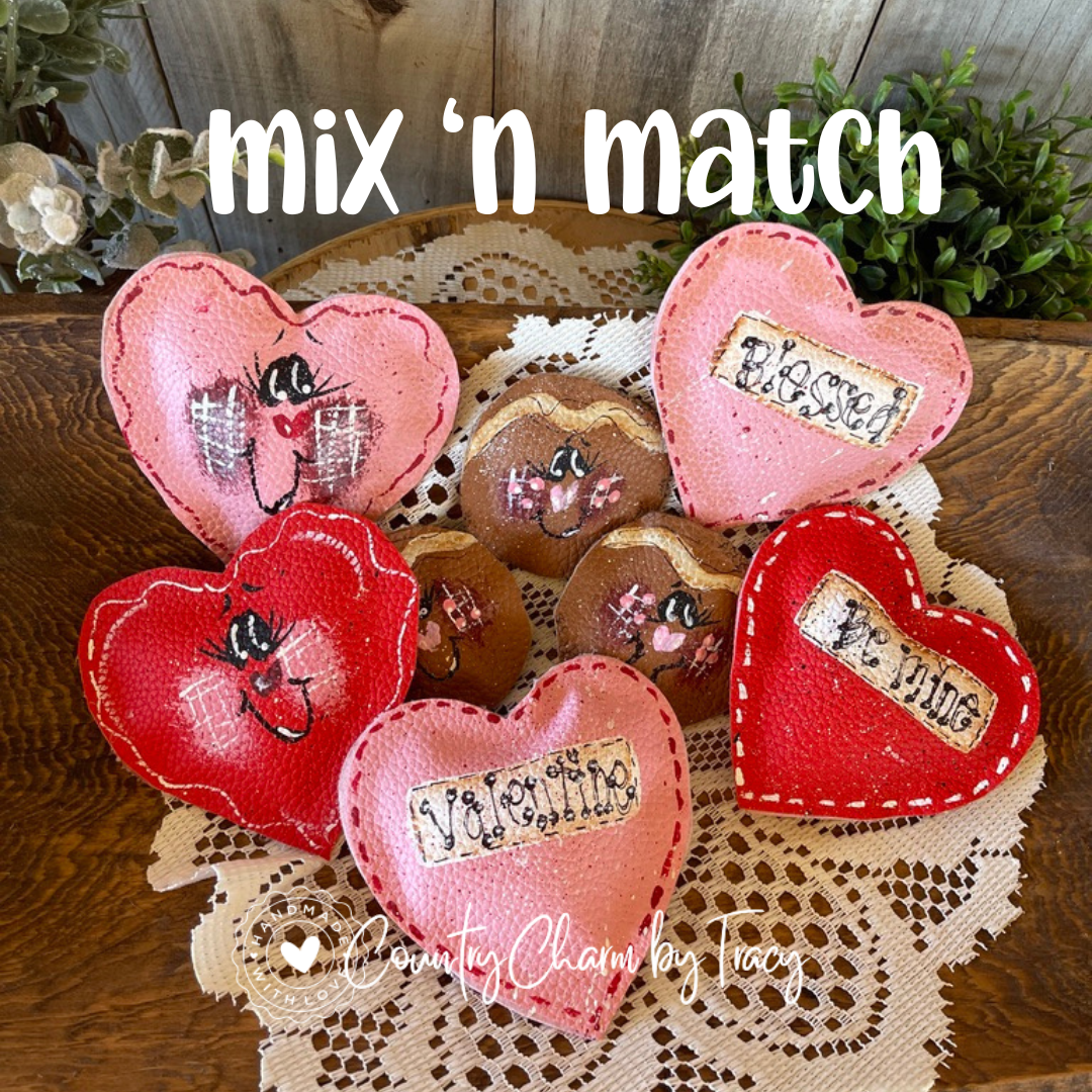 π Valentine Bowl Filler Set β Hearts & Gingerbread (Set of 7) - LAST SET AVAILABLE!