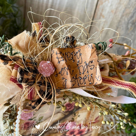 “Every Love Has a Story” Vintage Decor Block #3 – 5x5