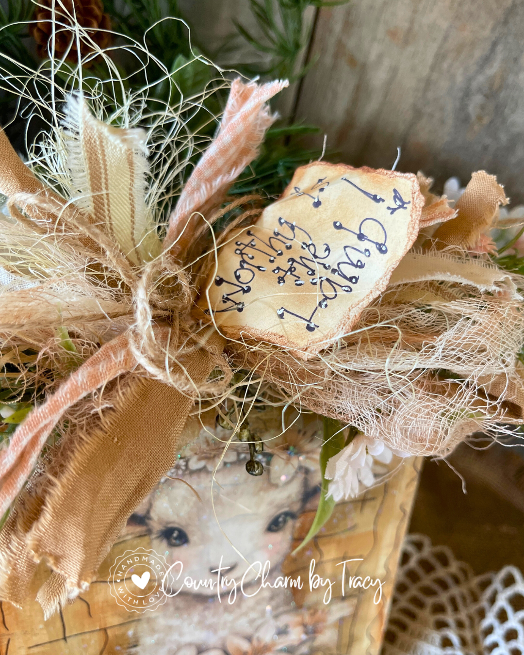 Worthy is the Lamb Lamb Block Shelf Sitter #8 – FREE SHIPPING