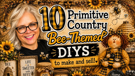 10 Primitive Country Bee-Themed DIYs to Make and Sell |Budget Friendly Repurpose Recycle Upcycle