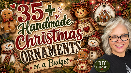 35 Handmade Christmas Ornaments on a Budget!!