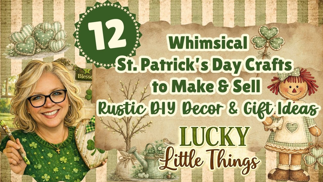 12 Whimsical St. Patrick's Day Crafts to Make & Sell || Rustic DIY Decor & Gift Ideas