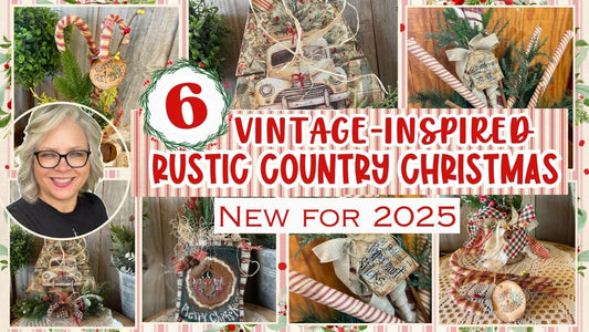 6 Rustic Country Christmas Crafts DIYS || Vintage Inspired - NEW for 2025