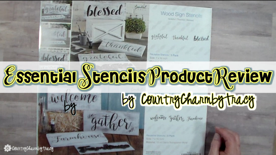 Wood Sign Stencils || Essential Stencils Product Review
