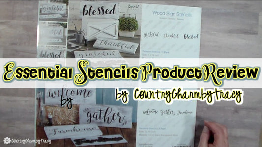 Wood Sign Stencils || Essential Stencils Product Review