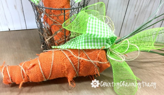 DOLLAR TREE DIY Burlap Carrots