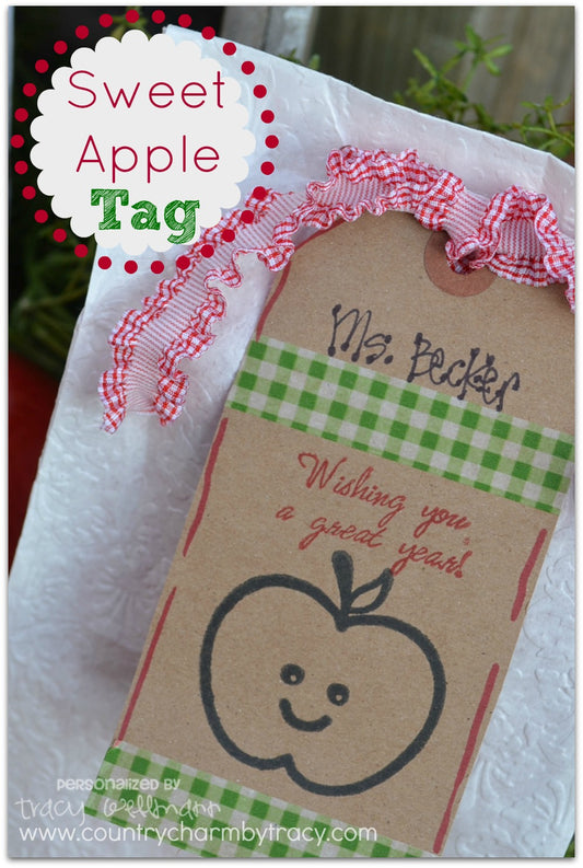 {Sweet Apple Tags} Gift Bag Idea