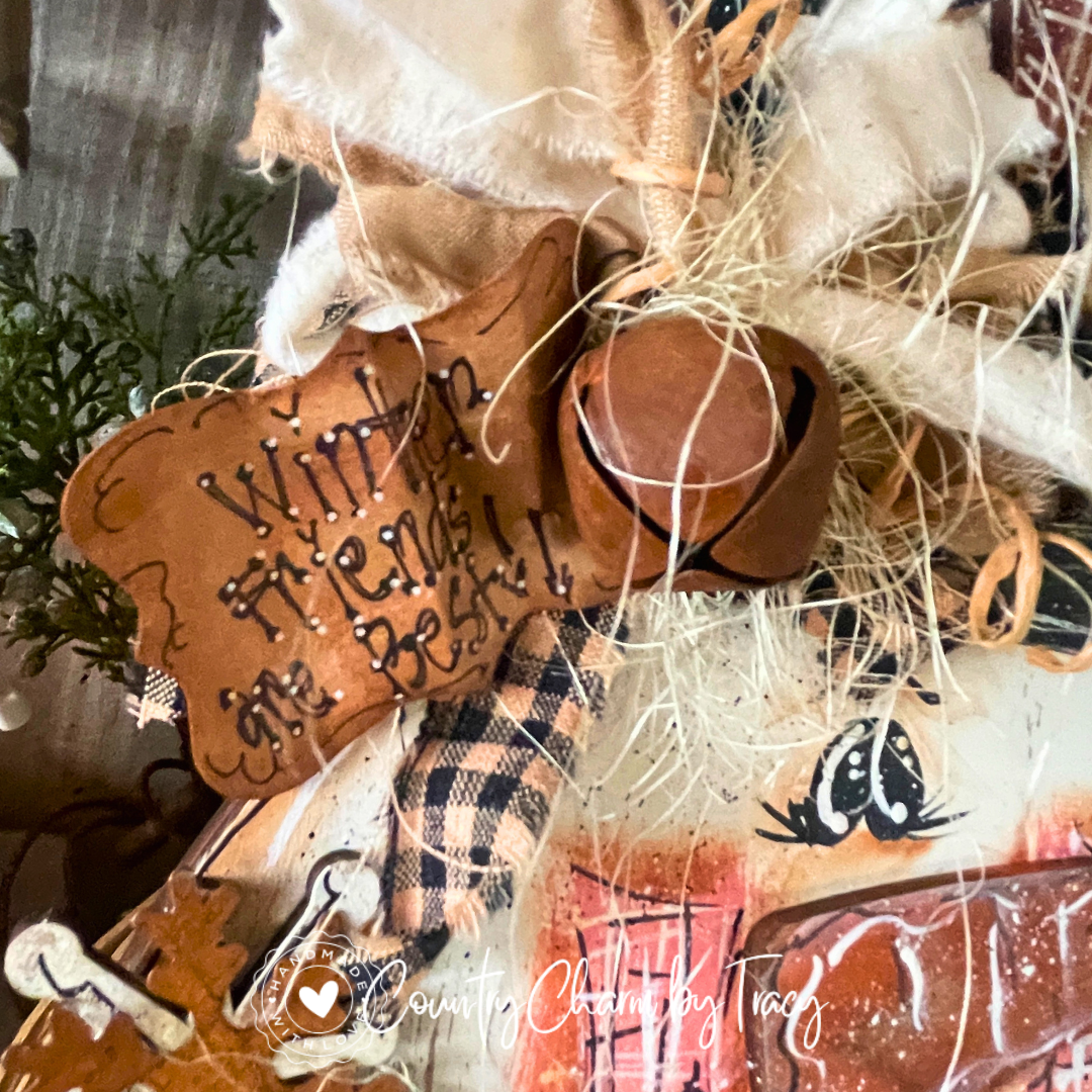 Primitive Country Snowman - Perfect Winter Decor