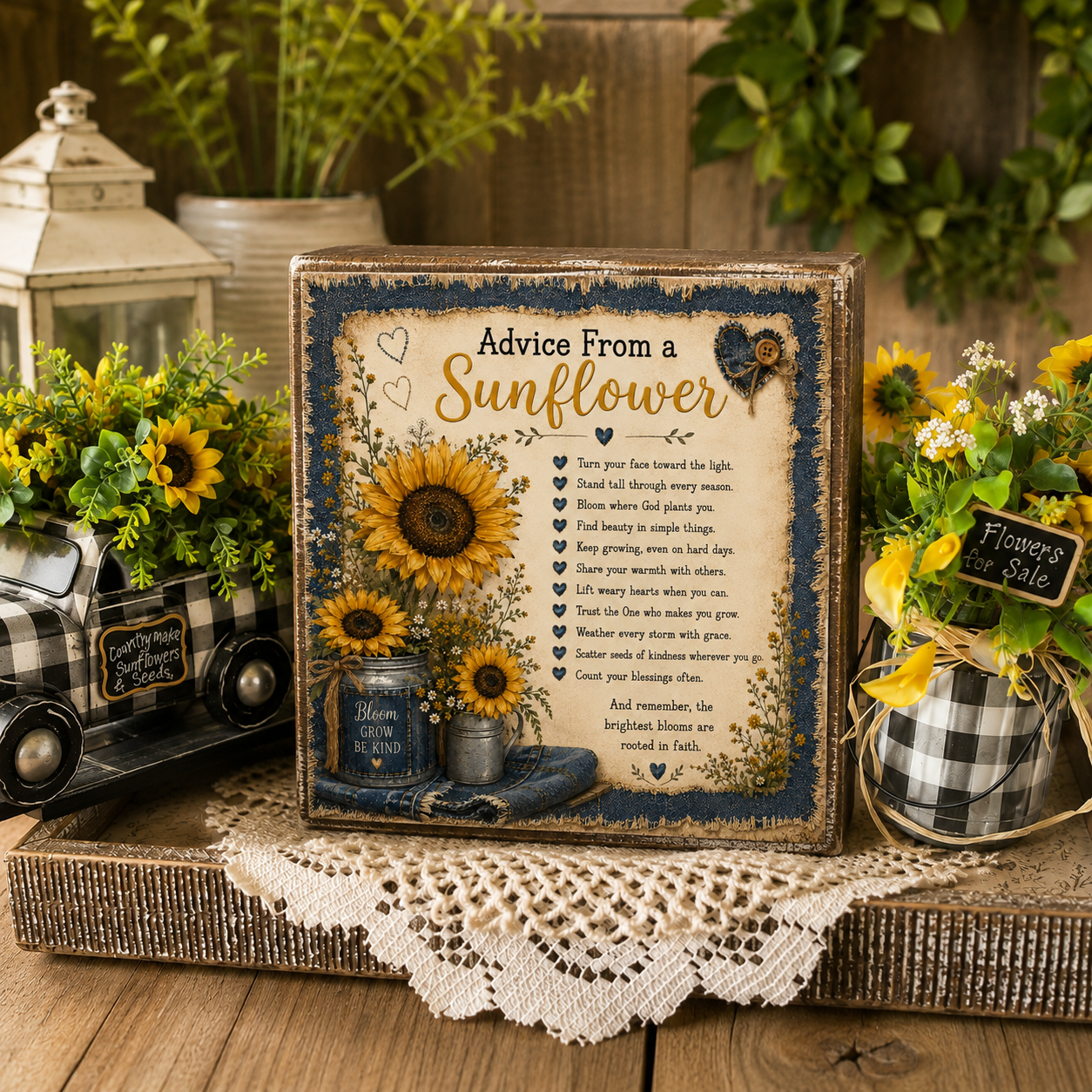 Advice from a Sunflower - Project Tutorial (Free Printable)