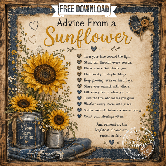 Advice from a Sunflower - Project Tutorial (Free Printable)