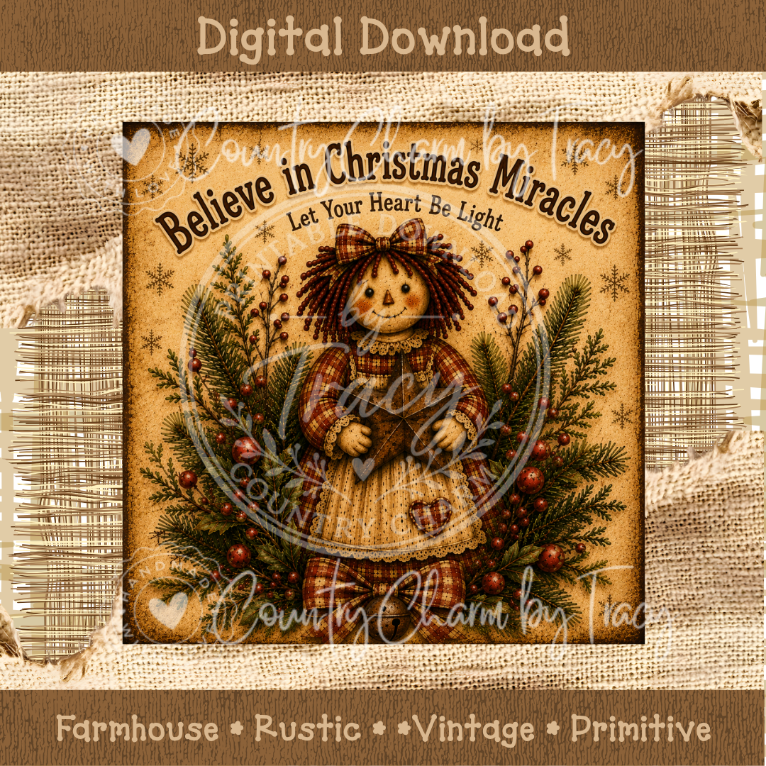 Believe in Christmas Miracles - Annie Christmas Label