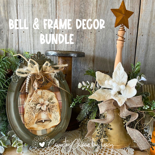 Christmas Bell and Frame Decor Bundle
