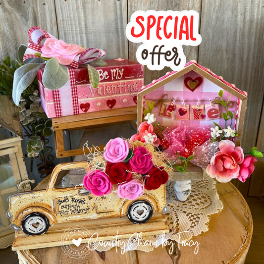 From the Vault – Blush Pink & Ivory Valentine Set #4 - FREE Shipping