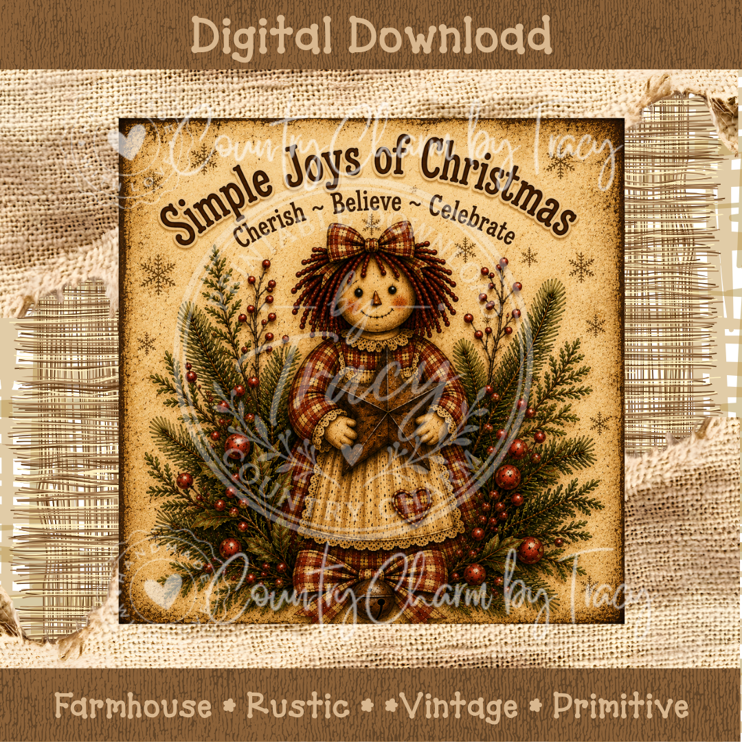 Simple Joys of Christmas - Annie Christmas Label