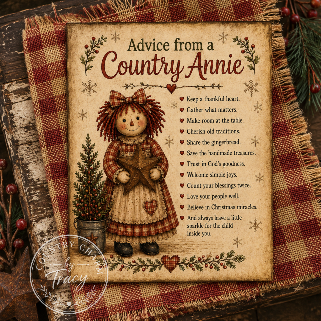 Advice from a Country Annie - 5x7 Prints Digital Download Two-Pack