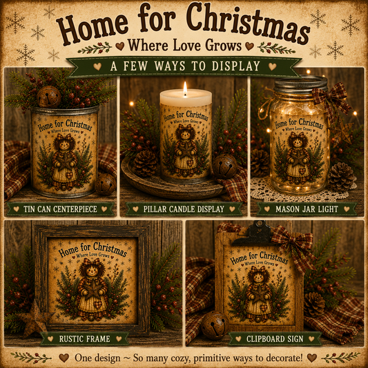 Home for Christmas - Annie Christmas Label