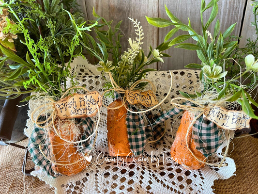 Farmhouse Grubby Carrots - Set of 3