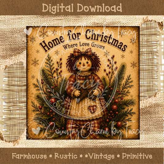 Home for Christmas - Annie Christmas Label