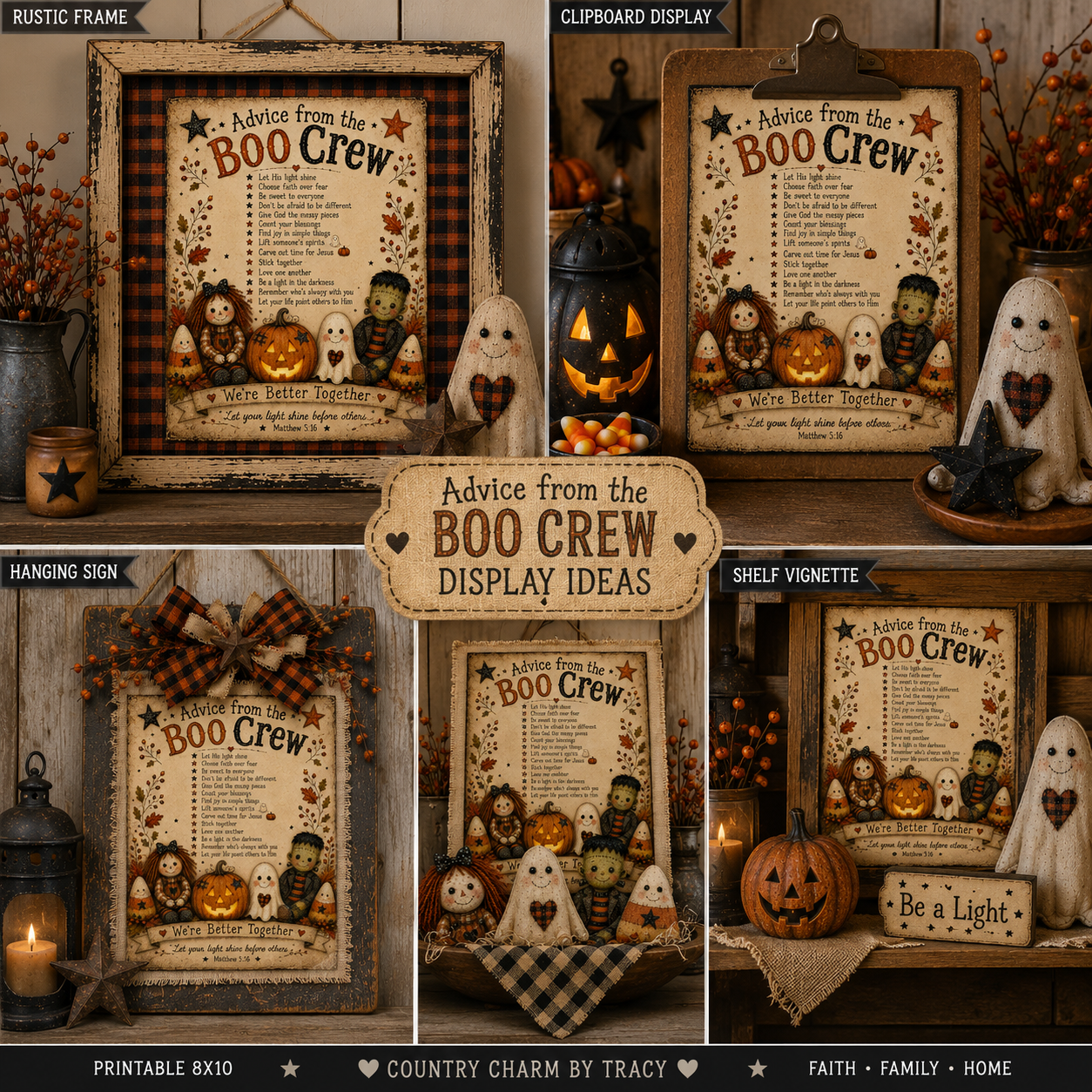 Advice from the Boo Crew - 8x10 PDF Printable | Instant Download