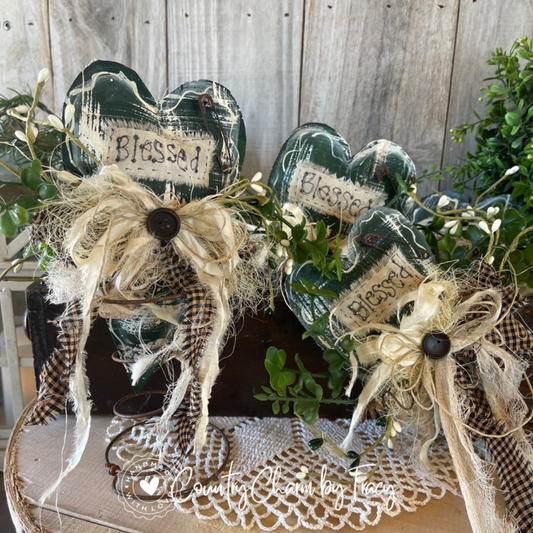 Shamrock Heart Insert with or without Rusty Spring 🍀