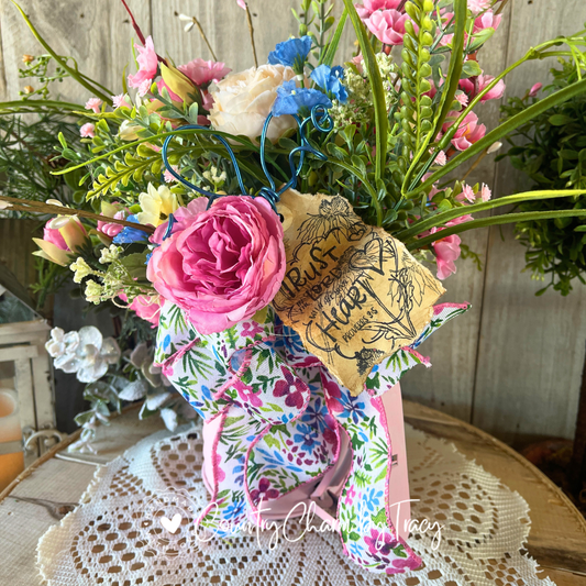 🌸🌿 Spring Florals Sifter Decor