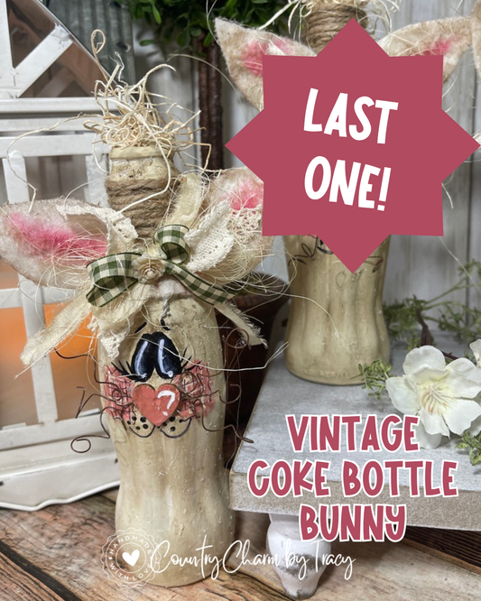 Vintage Coke Bottle Bunny - LAST ONE! Original by Tracy