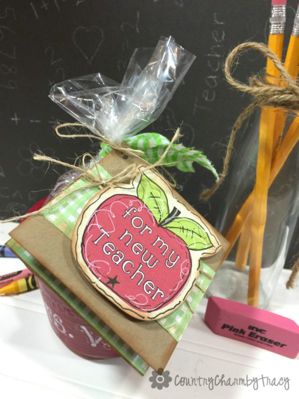 {for my new Teacher} Apple Treat using a Recycled Container ~ {Country ...